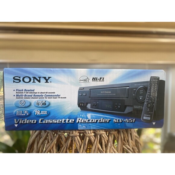 Vintage SONY VCR SLV-N51 - New In Sealed Box - Hi-Fi Stereo Sound - Picture 1 of 9